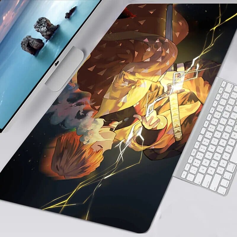 Tapis de souris Demon Slayer Souffle foudre zenitsu - CrazyWorth