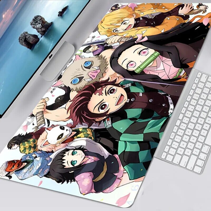 Tapis de souris Demon Slayer Equipe de tanjiro - CrazyWorth