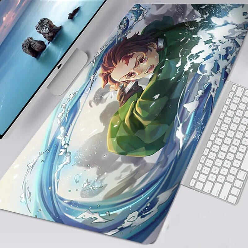 Tapis de souris Demon Slayer Tanjiro" souffle de l'eau" - CrazyWorth