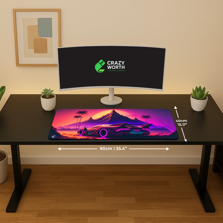 Tapis de souris - Voiture de sport futuriste | CrazyWorth