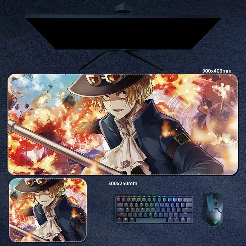 Tapis de souris one piece "sabo en action" - CrazyWorth