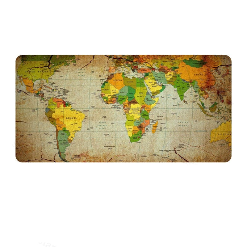 Tapis de souris XXL <br> ancienne carte du monde - CrazyWorth