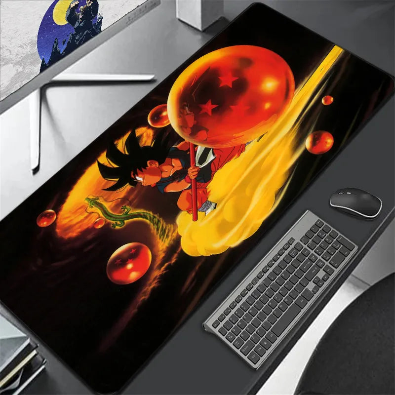 Tapis de souris sangoku jeune sur son nuage jaune - CrazyWorth