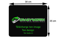 Thumbnail for Tapis de Souris Personnalisé<br> 30x25 cm - CrazyWorth