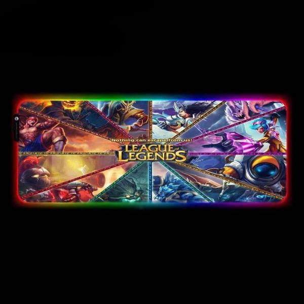 Tapis de Souris<br> RGB XXL Champions Lol - CrazyWorth