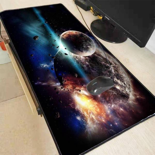 Tapis de Souris XXL<br> Motif d'Art Lunaire - CrazyWorth