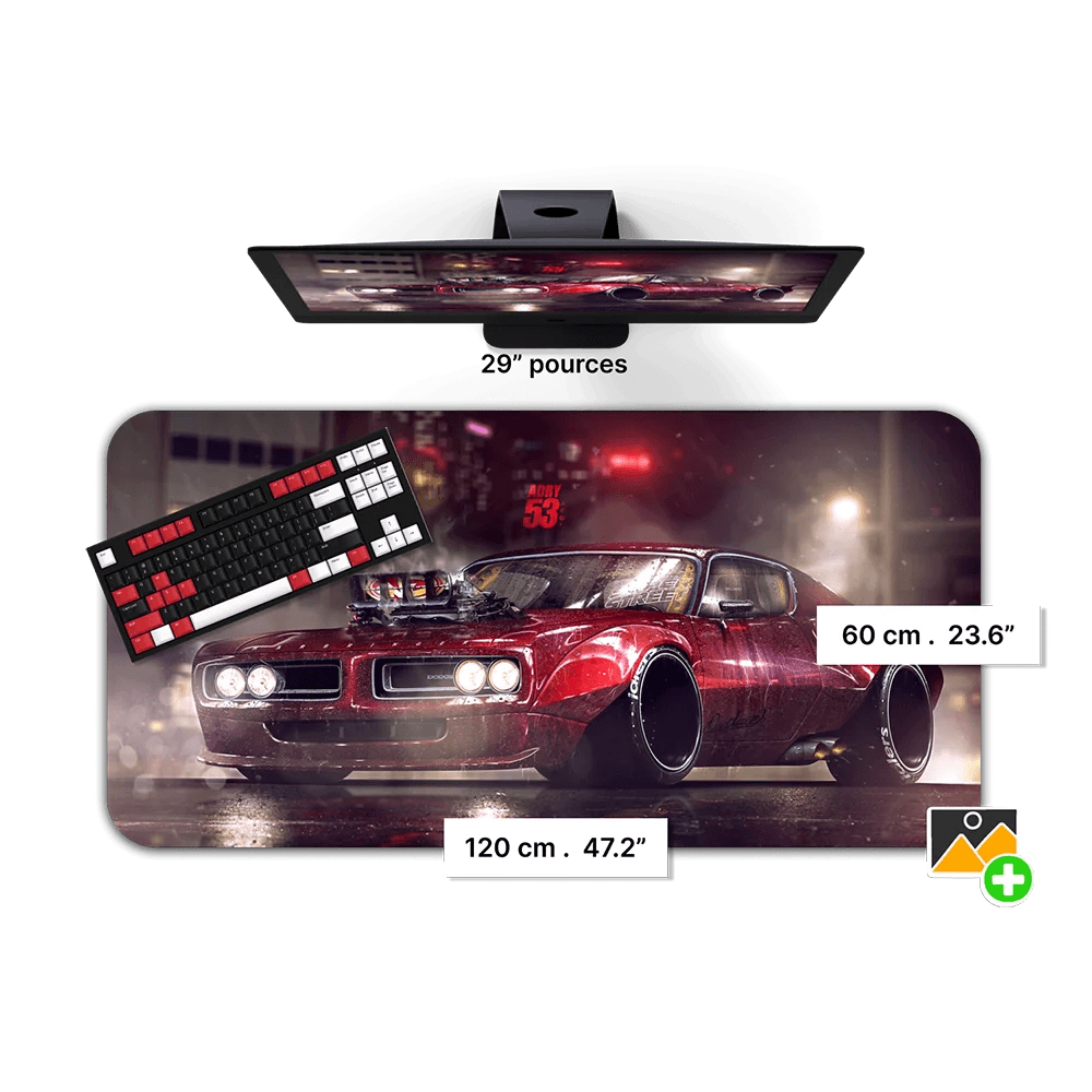 Tapis de Souris Personnalisé<br> 120x60 cm - CrazyWorth