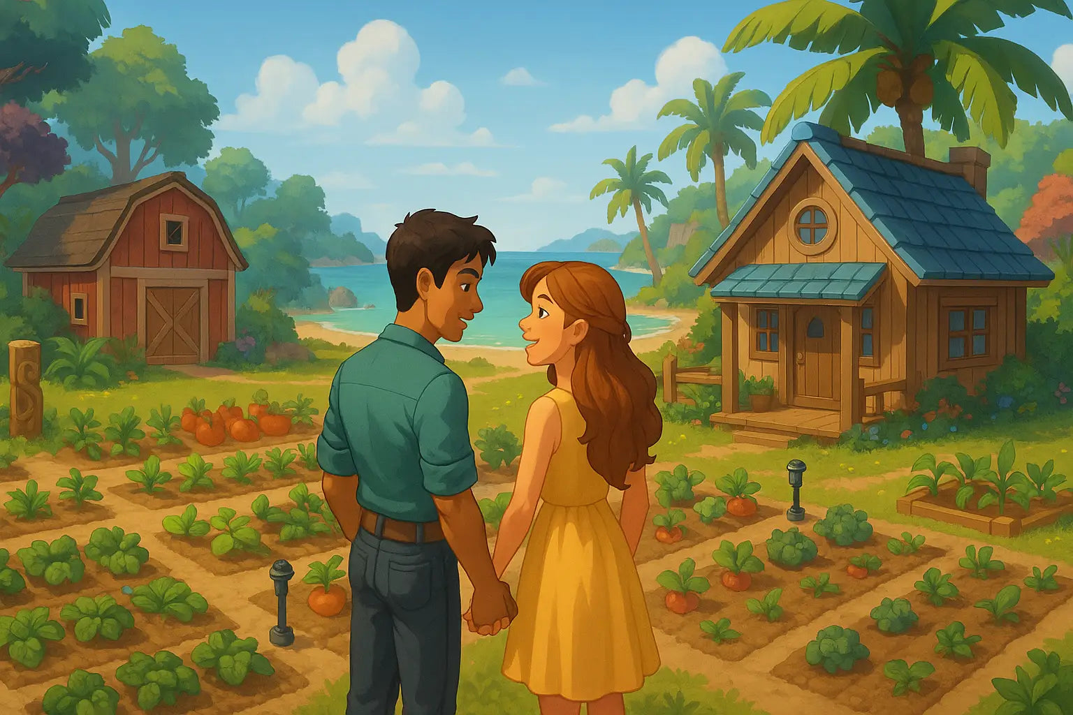 Votre aventure sur Coral Island va prendre une nouvelle dimension : la romance multijoueur est là et change absolument tout.