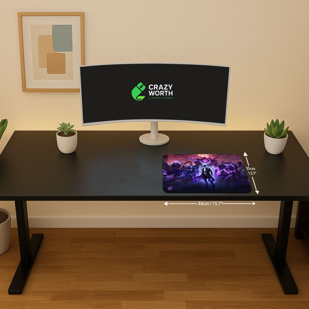 Tapis De Souris Solo Leveling – 800x400 Mm, Imperméable, Base Antidérapante – Design Monarque Des Ombres Igris - 7