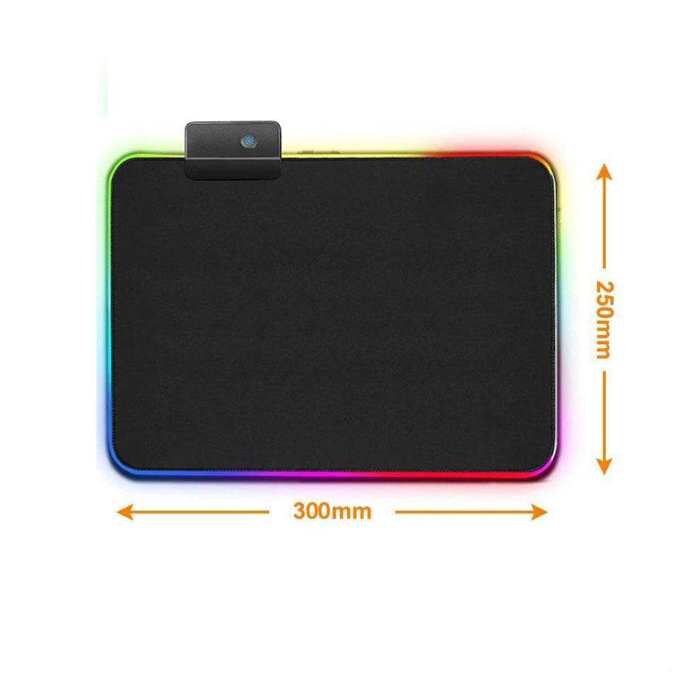 Tapis de Souris<br> RGB XL Gaming Noir - CrazyWorth