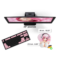 Tapis de souris en silicone personnalisé, sous-souris sexy, anime
