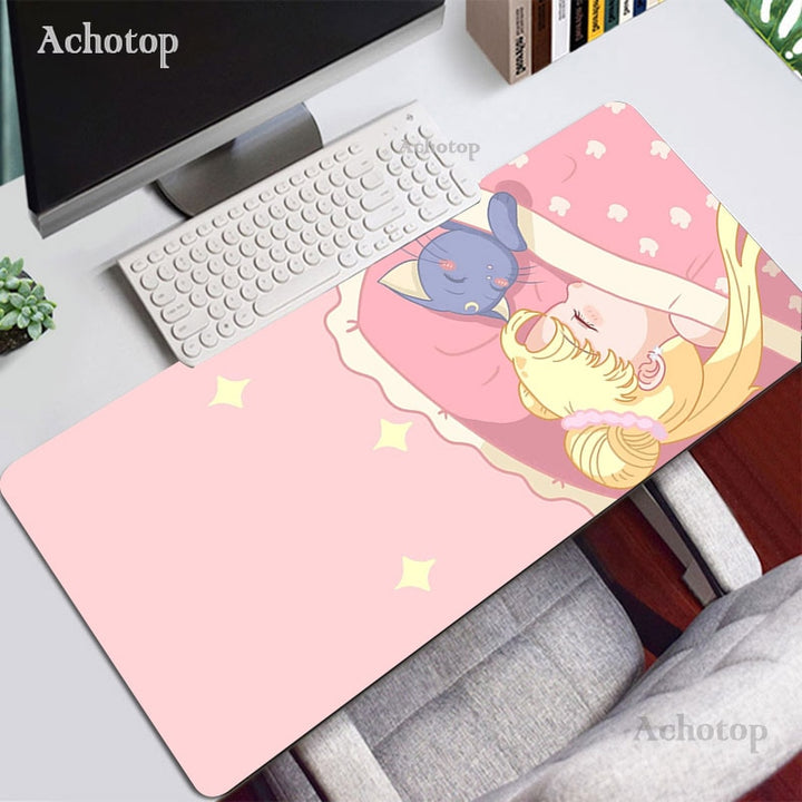 Kawaii Large Mousepad Game Mouse Pad Gamer Big Mouse Mat Cute PC Computer XXL Mouse Carpet Surface Mause Pad Keyboard Desk Mat - CrazyWorth