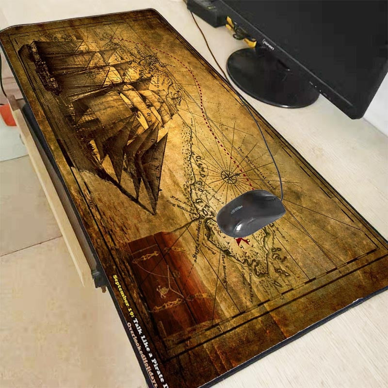 Tapis de souris XXL <br> Bateau pirate - CrazyWorth