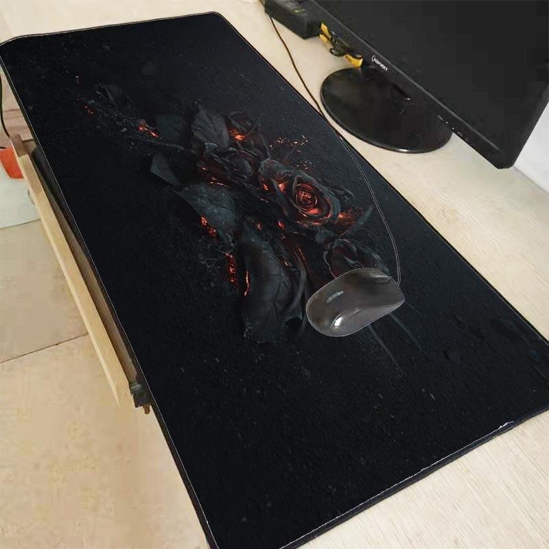 Tapis de Souris XXL<br> Fleurs de Feu - CrazyWorth