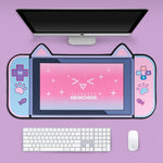 Tapis de souris XXL<br> Kawaii console chat - CrazyWorth