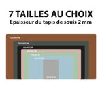 Tapis de souris XXL<br> cuir gris - CrazyWorth