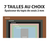 Tapis de souris XXL<br> cuir gris - CrazyWorth