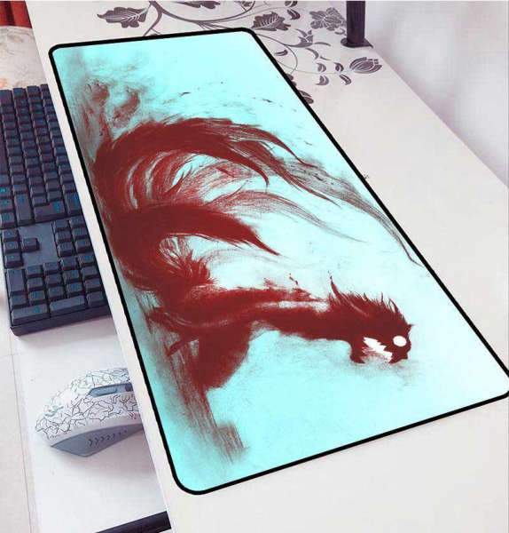 Tapis de Souris Manga<br> Renard à Neuf Queues - CrazyWorth