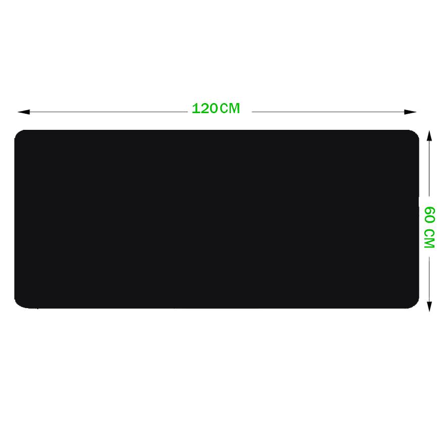Tapis de souris noir 120x60 cm - CrazyWorth