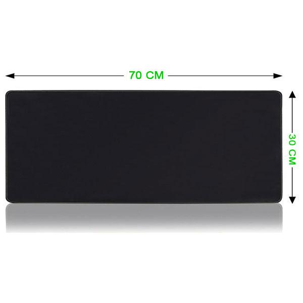 Tapis de souris noir 70x30 cm - CrazyWorth