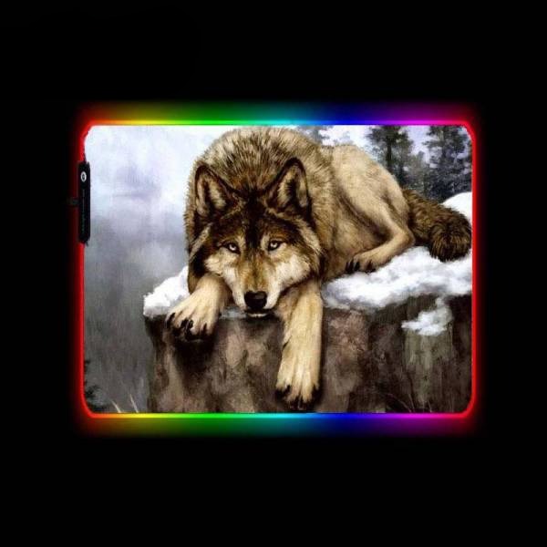 Tapis de Souris<br> RGB XL Loup - CrazyWorth