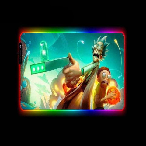 Tapis de Souris RGB XL<br> Rick and Morty Dragon Ball z - CrazyWorth