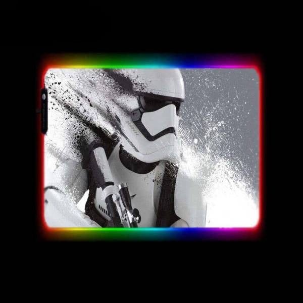 Tapis de souris<br> Rgb stormtrooper blanc - CrazyWorth