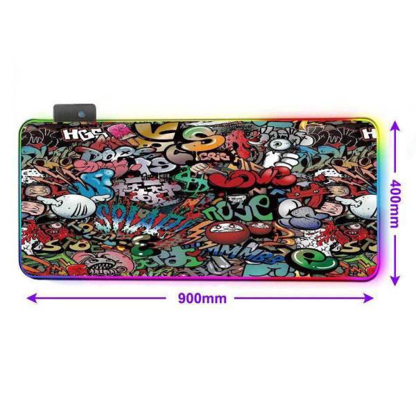 Tapis de Souris<br> RGB XXL Tag - CrazyWorth