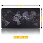 Tapis de Souris XXL<br> Carte du Monde - CrazyWorth