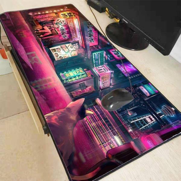 Tapis de souris XXL<br> Nuit Rose - CrazyWorth