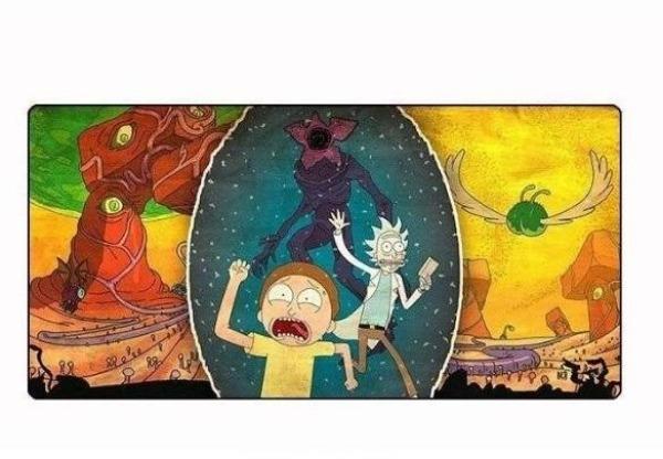 Tapis de souris manga Rick et Morty<br> Stranger Things - CrazyWorth