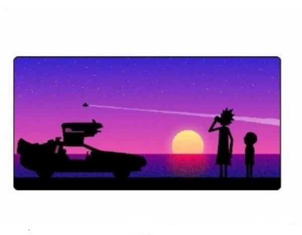 Tapis de souris manga Rick et Morty<br> Sunset - CrazyWorth