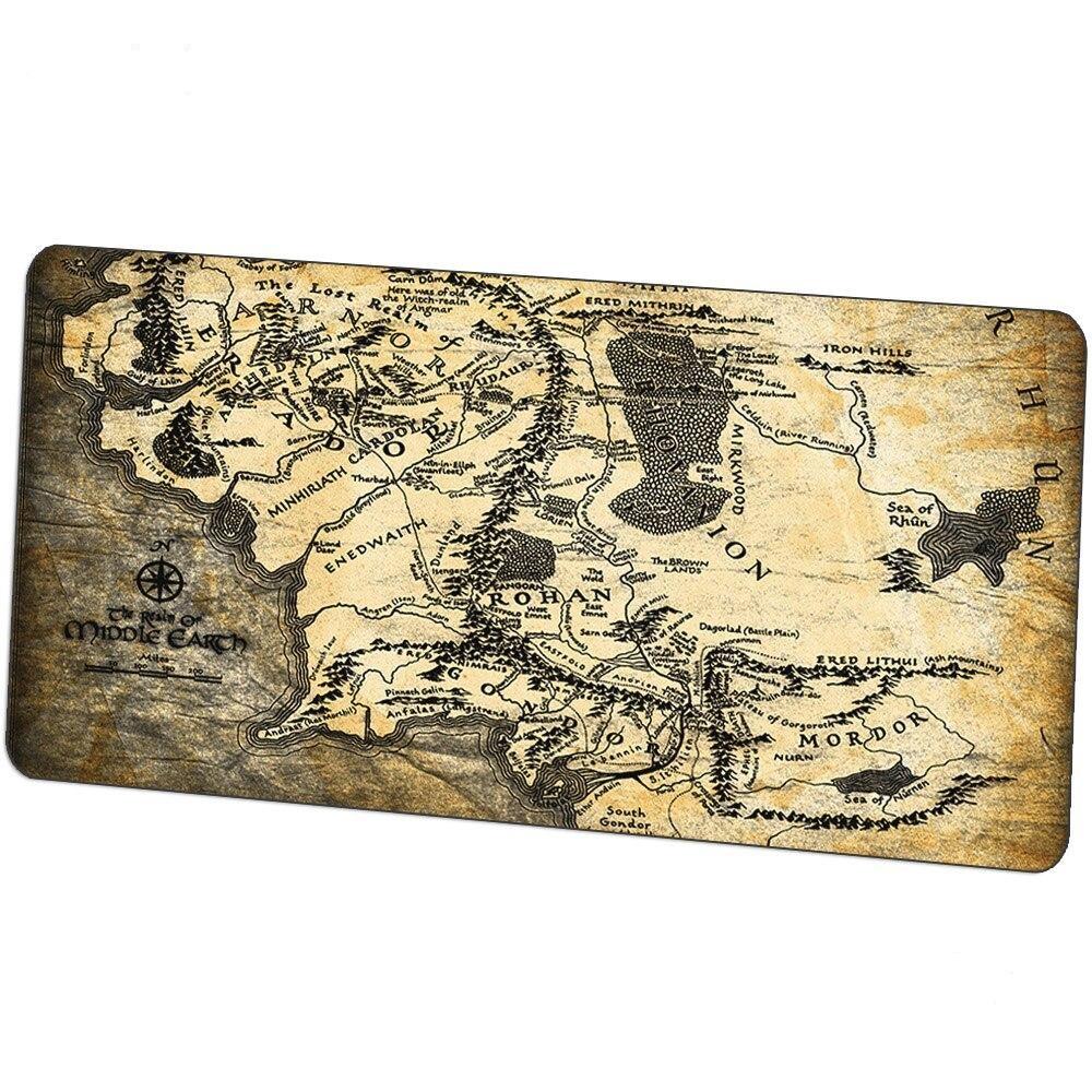 Tapis De Souris Seigneur Des Anneaux<br> Carte - CrazyWorth